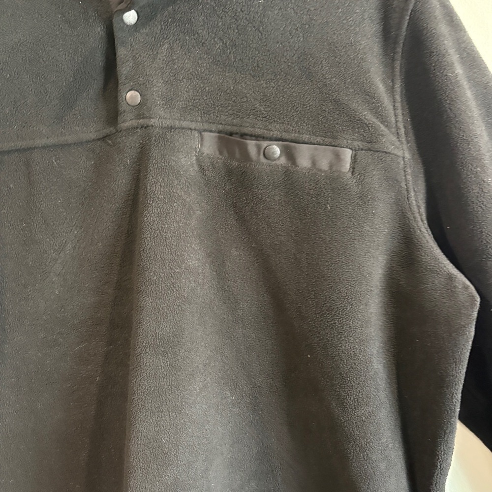 Black Fleece Pullover XL Winter Layering Casual Basic 32 Degrees Heat‎ - Picture 3 of 6